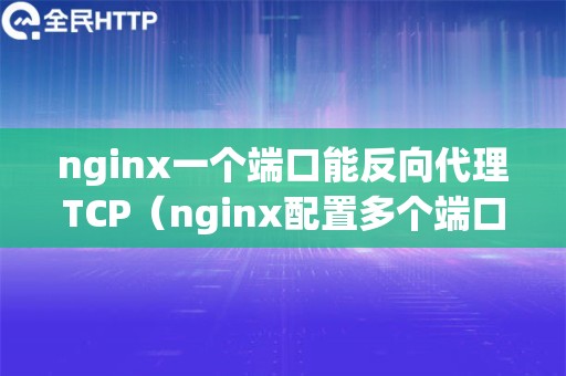 nginx一个端口能反向代理TCP（nginx配置多个端口转发）