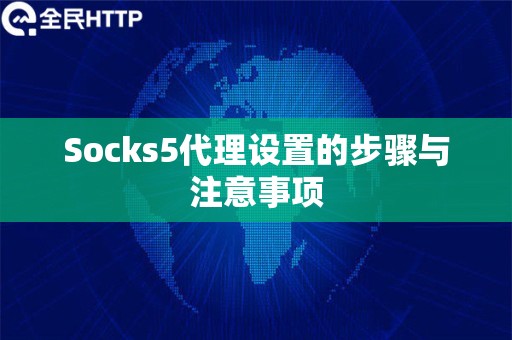 Socks5代理设置的步骤与注意事项