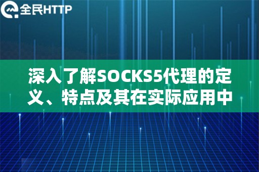 深入了解SOCKS5代理的定义、特点及其在实际应用中的重要性