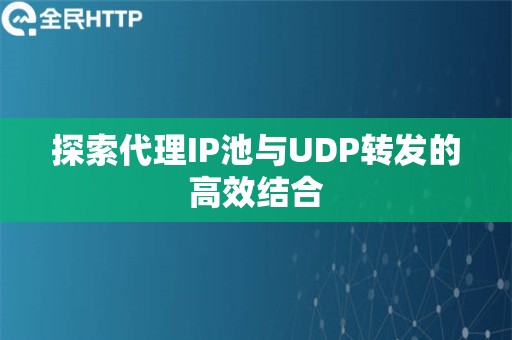 探索代理IP池与UDP转发的高效结合