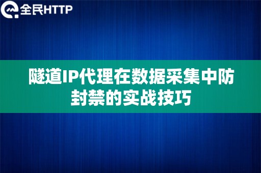 隧道IP代理在数据采集中防封禁的实战技巧