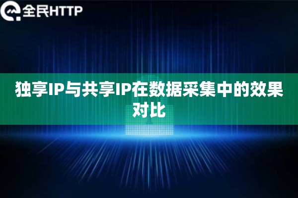 独享IP与共享IP在数据采集中的效果对比