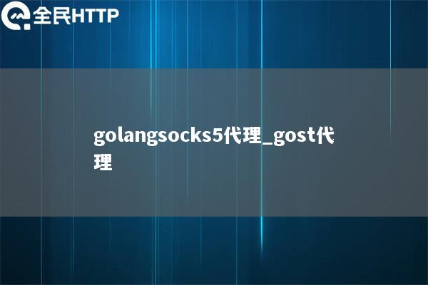 golangsocks5代理_gost代理