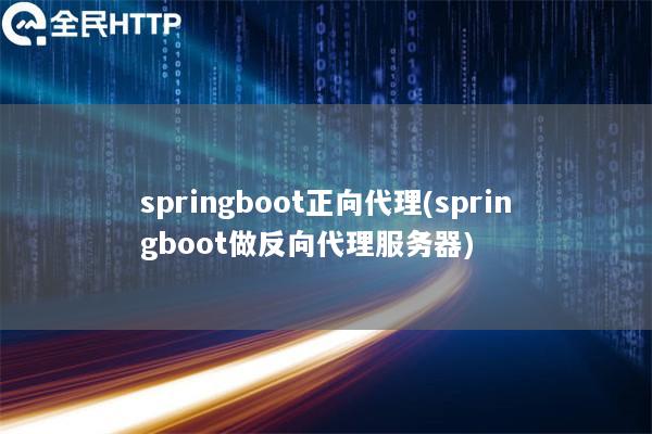 springboot正向代理(springboot做反向代理服务器)