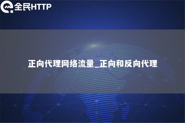 正向代理网络流量_正向和反向代理