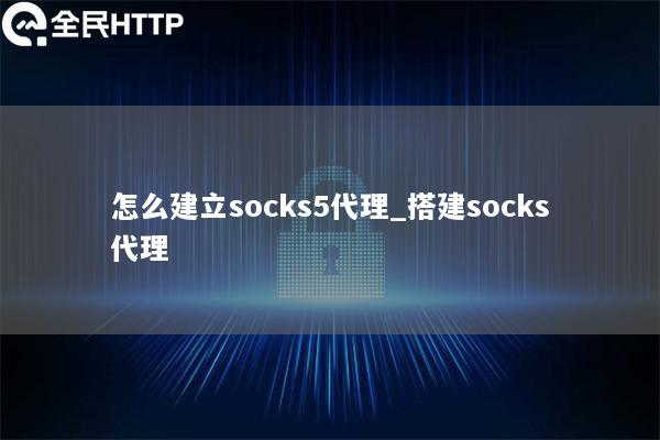 怎么建立socks5代理_搭建socks代理