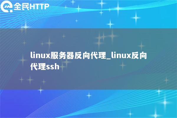 linux服务器反向代理_linux反向代理ssh