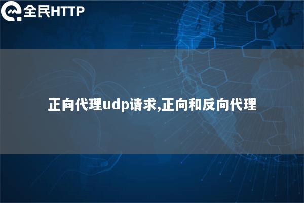 正向代理udp请求,正向和反向代理