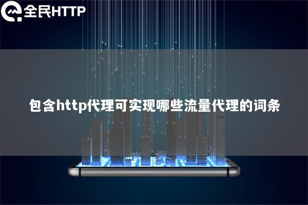 包含http代理可实现哪些流量代理的词条