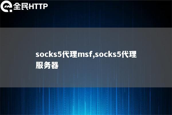 socks5代理msf,socks5代理服务器