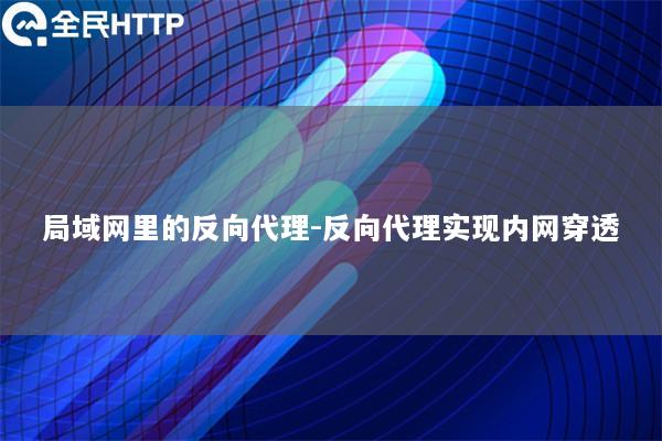 局域网里的反向代理-反向代理实现内网穿透