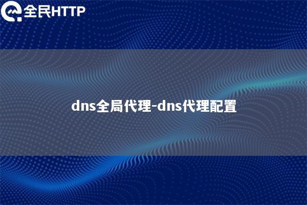 dns全局代理-dns代理配置