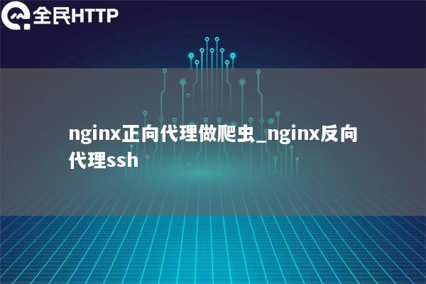 nginx正向代理做爬虫_nginx反向代理ssh