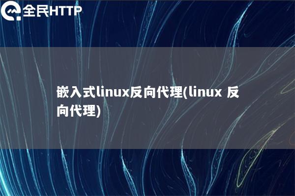 嵌入式linux反向代理(linux 反向代理)