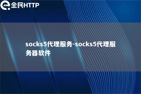 socks5代理服务-socks5代理服务器软件